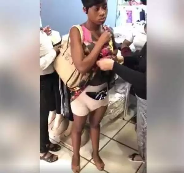 Wonders! 36-year-old Woman Stripped for Stealing Clothes and Hiding It in Her 